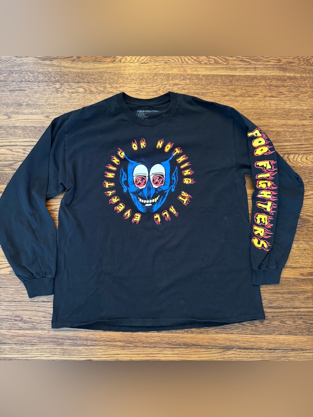 FOO FIGHTERS grunge band longsleeve tour
2024 tee shirt Foo Fighters Black